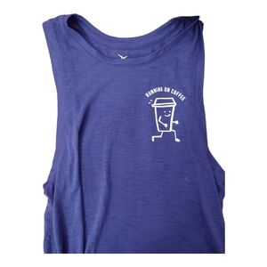 Old Navy Active Go-Dry Running on Coffee purple tank top. Size medium.